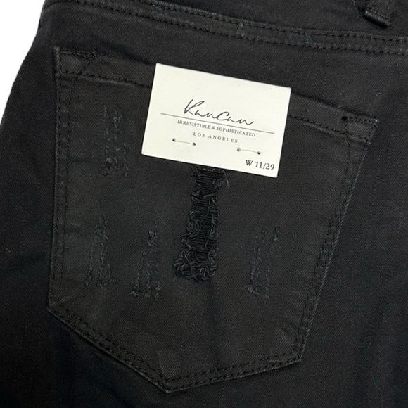 Kancan distressed cuffed stetch Jean shorts - Picture 5 of 6